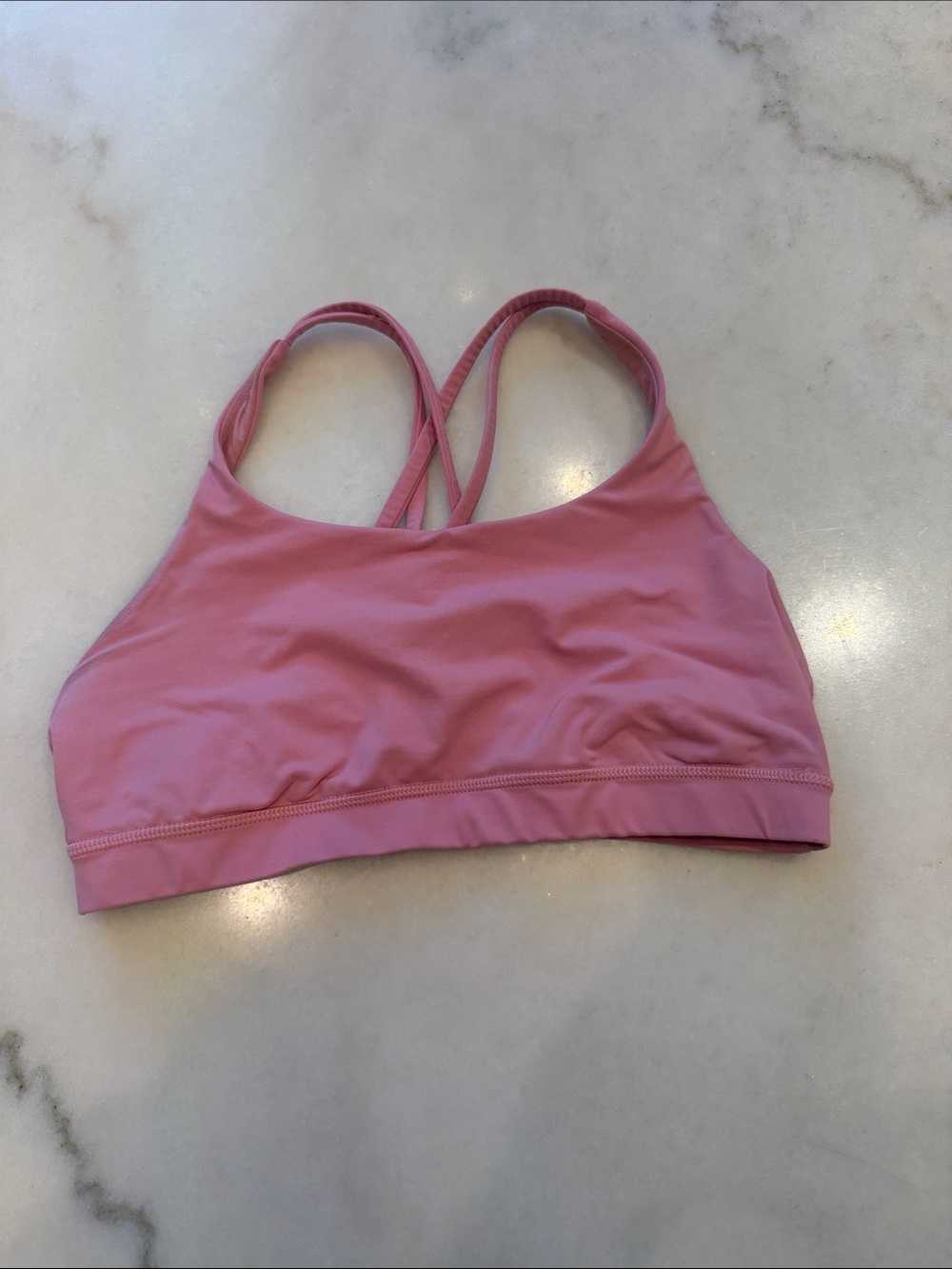 lululemon athletica Rose Pink Strappy Low-Support Sports Bra